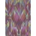 thumbnail image 1 of Ahgly Company Indoor Rectangle Patterned Dark Raspberry Purple Novelty Area Rugs, 8' x 12', 1 of 6