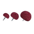 thumbnail image 2 of JIUNENG 3Pcs Dome Mounted Sanding Mop Polishing Pad Nylon Fiber Buffing Wheel 320 Grit, 2 of 4