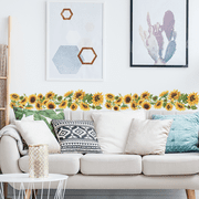 Neutral Sunflower Mural Home Wall Decal & Sticker