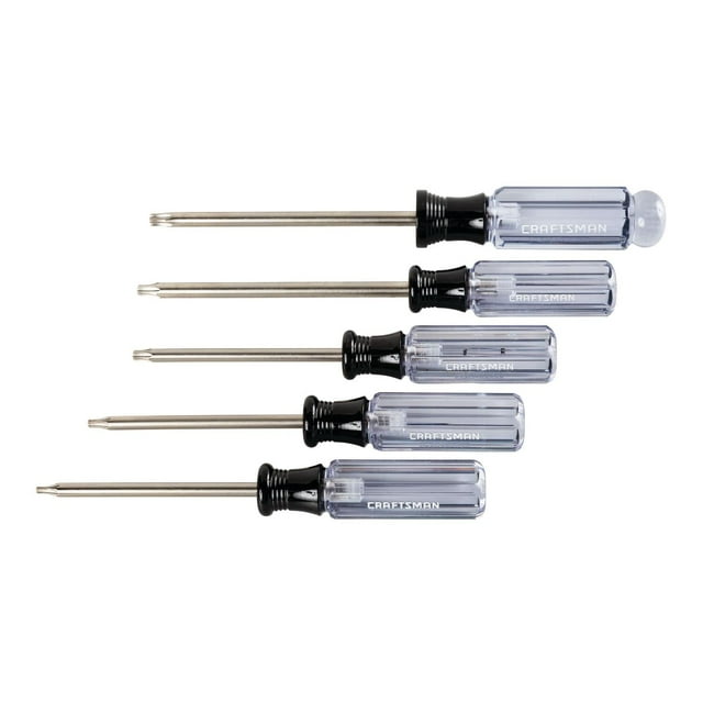 Juego de destornilladores CRAFTSMAN Torx con mango de acetato, 5 piezas