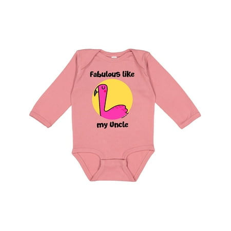 

Inktastic Fabulous like my Uncle Gift Baby Boy or Baby Girl Long Sleeve Bodysuit