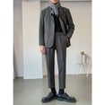 thumbnail image 5 of Traje holgado de tela de lana, traje de hombre grueso, moderno, atractivo, informal, traje pequeño, traje de dos piezas, 5 of 5