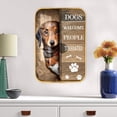 thumbnail image 6 of Dogs Decor, Dog Prints Crystal Porcelain Painting,Dogs Framed Wooden Wall Art Dog Gifts for Dog Owner for Living Room Front Door Entryway Kitchen Decor Gold Framed Art 12x8 inches, 6 of 8