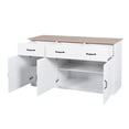 thumbnail image 6 of FuxinDecor Wooden Sideboard Storage Cabinet,Buffet Cabinet with 3 Doors 3 Drawers, Coffee Bar Cabinet, Kitchen Console Table for Living Room, 6 of 9
