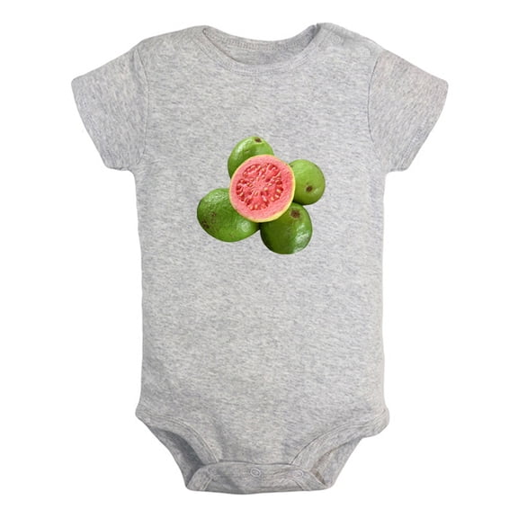 Baby Unisex Fruit Guava Design Rompers Newborn Baby Bodysuits Infant Jumpsuits Kids Cotton Graphic One-Piece Outfits