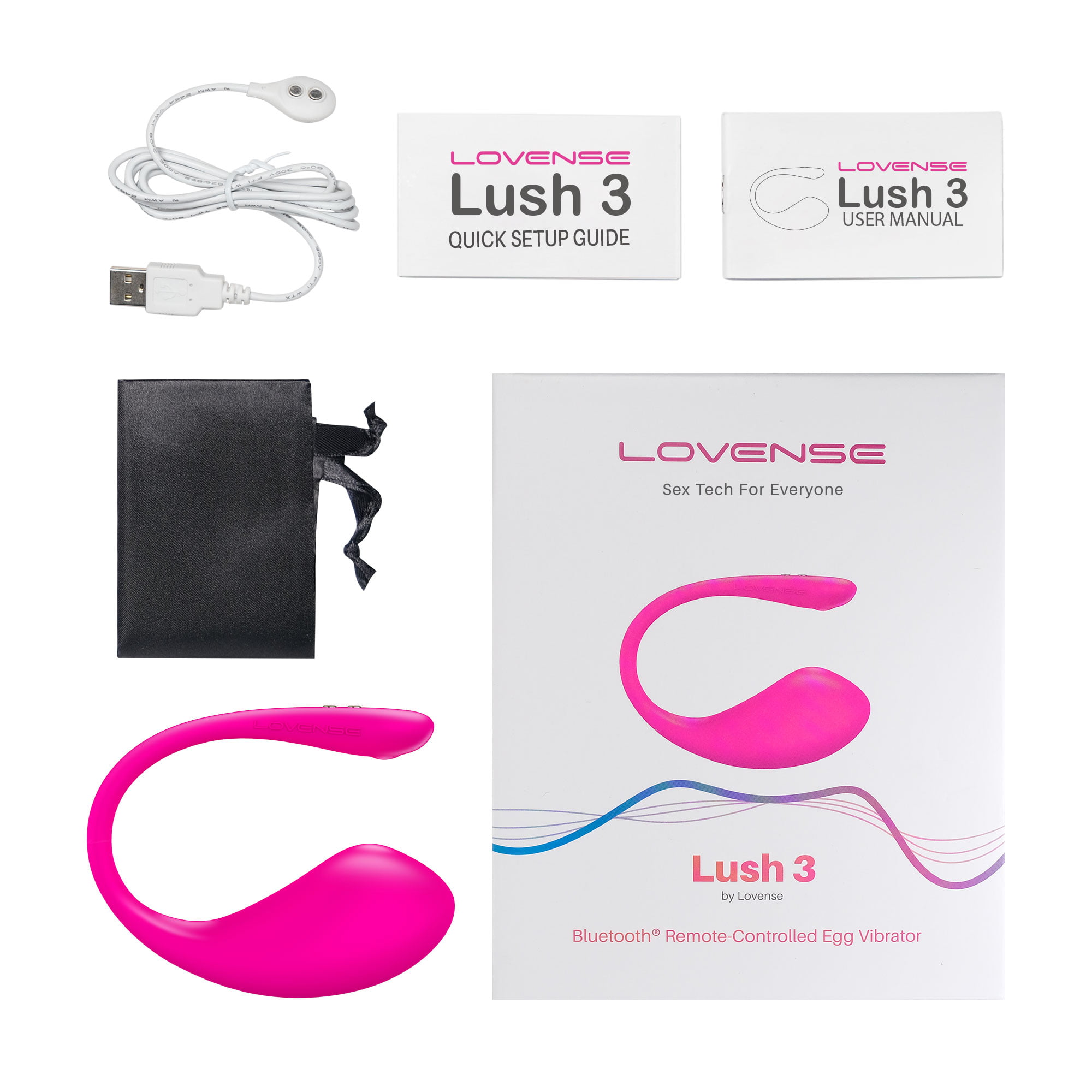 LOVENSE Lush 3 Bullet Vibrator Upgraded Wearable Bluetooth Stimulator for  Female Adult Toys