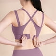 thumbnail image 5 of YueHuiYing High Impact Sports Bras for WomenRacerback Running Bra Workout Crop Tank Tops Longline Sports Bra Push up, 5 of 5
