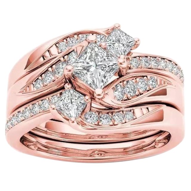 SNNROO Bague de Mariage en Acier Inoxydable avec Accessoires