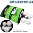 thumbnail image 5 of FINGER TEN Golf Pouch Bag for Valuables Tee Color with 4 Golf Pencil Pack, Zippered Pocket Gear Clip Hook to Bag, 5 of 6