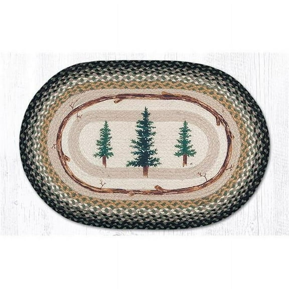 20 x 30 in. Tall Timbers Oval Patch Rug