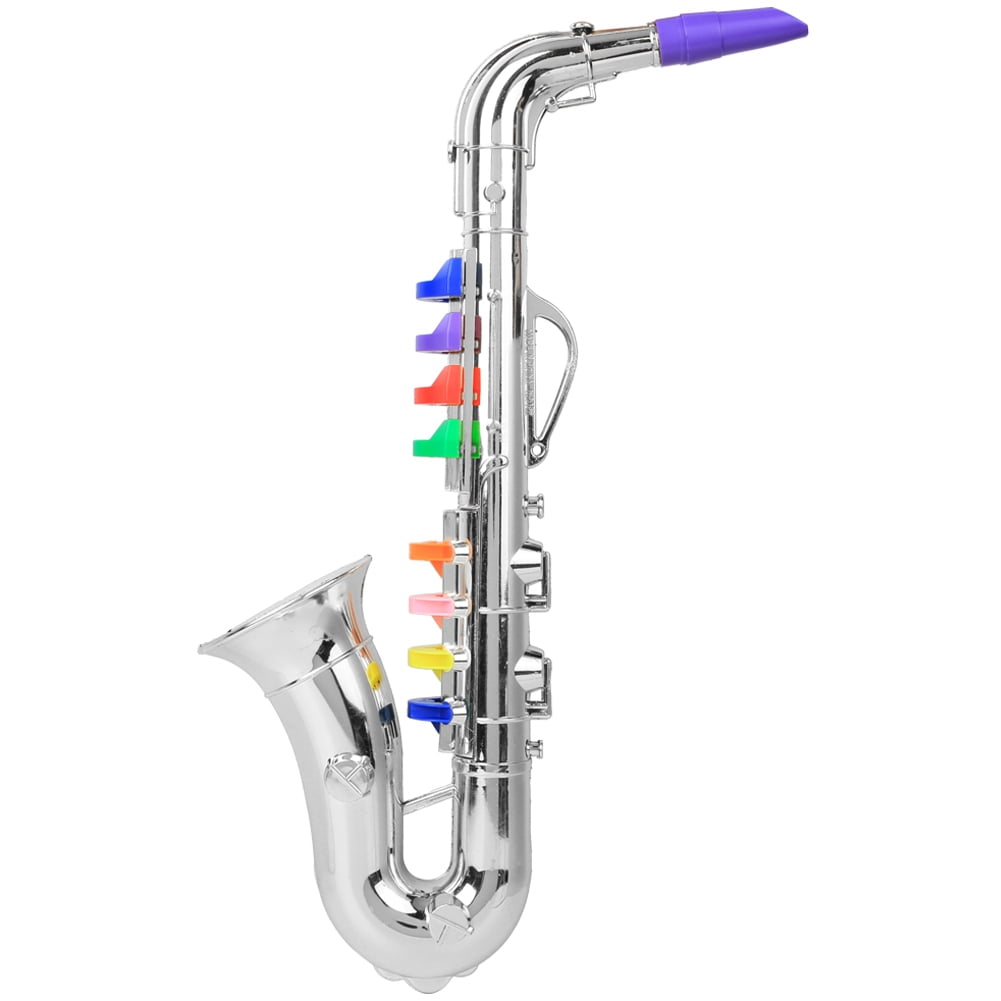 Musical Instrument Child Saxophone, Saxophone, Adornment Enthusiast Decoration For Children Silver