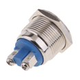 thumbnail image 4 of LOVIVER Waterproof Metal 19mm 250V 2A Push Button Momentary Switch OFF-ON, 4 of 7