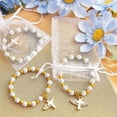 thumbnail image 4 of Angel Wing Bracelet Favor with Organza Bags Acrylic Baptism Favor for Boy and Girl Communion Birthday Wedding, 4 of 4