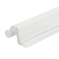 39Ft Kerf Weather Stripping Door Seal, Door Seal Strip, White Cover/White Foam