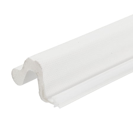 39Ft Kerf Weather Stripping Door Seal, Door Seal Strip, White Cover/White Foam