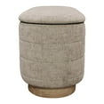 thumbnail image 2 of Jackie Storage Bench in Contemporary Slate Multi-Weave Fabric on Solid Wood Base, 2 of 6