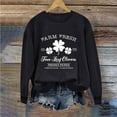 thumbnail image 2 of WREESH Womens Crewneck Sweatshirts St. Patrick's Day Sweatshirts Shamrocks Printed Graphic Sweatshirts Loose Fit Long Sleeved Tops Pullover Sweatshirts Black, 2 of 4