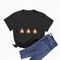 thumbnail image 4 of Godom Plus Size Halloween Shirts for Women Cute Ghost Shirt Fall Graphic Tees Top Pumpkin Short Sleeve Tops, 4 of 6