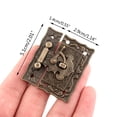 thumbnail image 4 of CIYISON Wooden Box Padlock Antique Decorative for Lock Cabinet Buckle Toggle Closure Accessory, 4 of 5