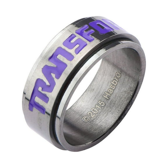Transformers Decepticons Logo Stainless Steel Spinner Ring | 11