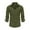 Army Green, variant on Aueoeo Mens T-Shirts, Men's Button Up Dress Shirt Casual Solid Color Lapel Long Sleeve Blouse Work Shirt