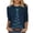 Blue, variant on Hvogkswy Christmas Shirts for Women Oversize Crewneck 3/4 Sleeve T-Shirts Trendy Holiday Print Casual Home Pullover Tops, Gifts for Women
