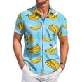 thumbnail image 3 of HAJWOH 2026 Hawaiian Shirt for Men Casual Button Down Short Sleeve Summer Beach Shirts Loose Fit Floral Print Tropical Tops, 3 of 7