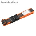 thumbnail image 2 of Uxcell Luggage Straps Suitcase Belts with Buckle, Combination Lock Adjustable PP Travel Packing, Orange Gray 2Pcs, 2 of 6