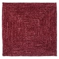 thumbnail image 3 of Better Trends 72" Square Braided Rug 100% Polyester Durable and Stain Resistant Reversible Indoor Area Utility Rug, Chenille Tweed Collection - Burgundy & Mauve, 3 of 3