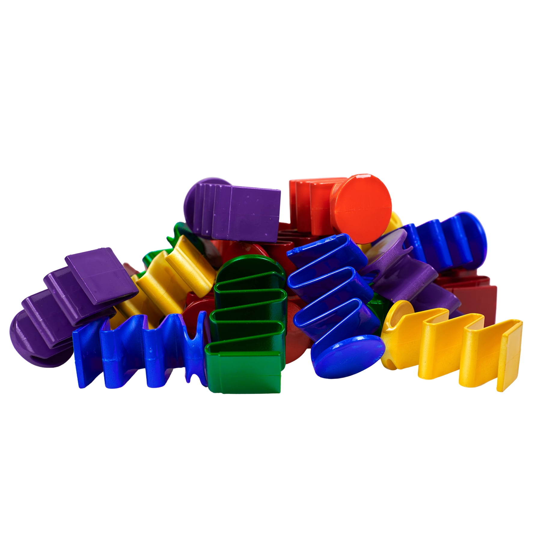 Roylco Spring Blocks – Vibrant Interlocking Building Blocks for Creative Structures, Critical Thinking, Open-Ended STEM Play, Balance, Tumble & Exploration