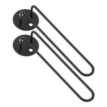 YUYUETIME 1Pack Wall-Mounted Black Stainless Steel Hat Rack For Entryway Baseball Cap Holder Organizer