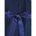 thumbnail image 7 of Hansber Sleeveless Wedding Flower Girls Dress High-Low Pleated Chiffon Junior Bridesmaid Dresses Formal Party Gowns Navy Blue 8, 7 of 7
