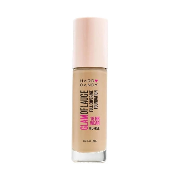3 Pack HARD CANDY GLAMOFLAUGE FULL COVERAGE FUNDATION OIL FREE #1512 WARM HONEY