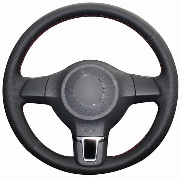 PU Leather Car Steering Wheel Cover for Volkswagen VW Golf 6 2010-2014 / Jetta 4 2010-2014 / Polo 2013 / Tiguan 2011-2012