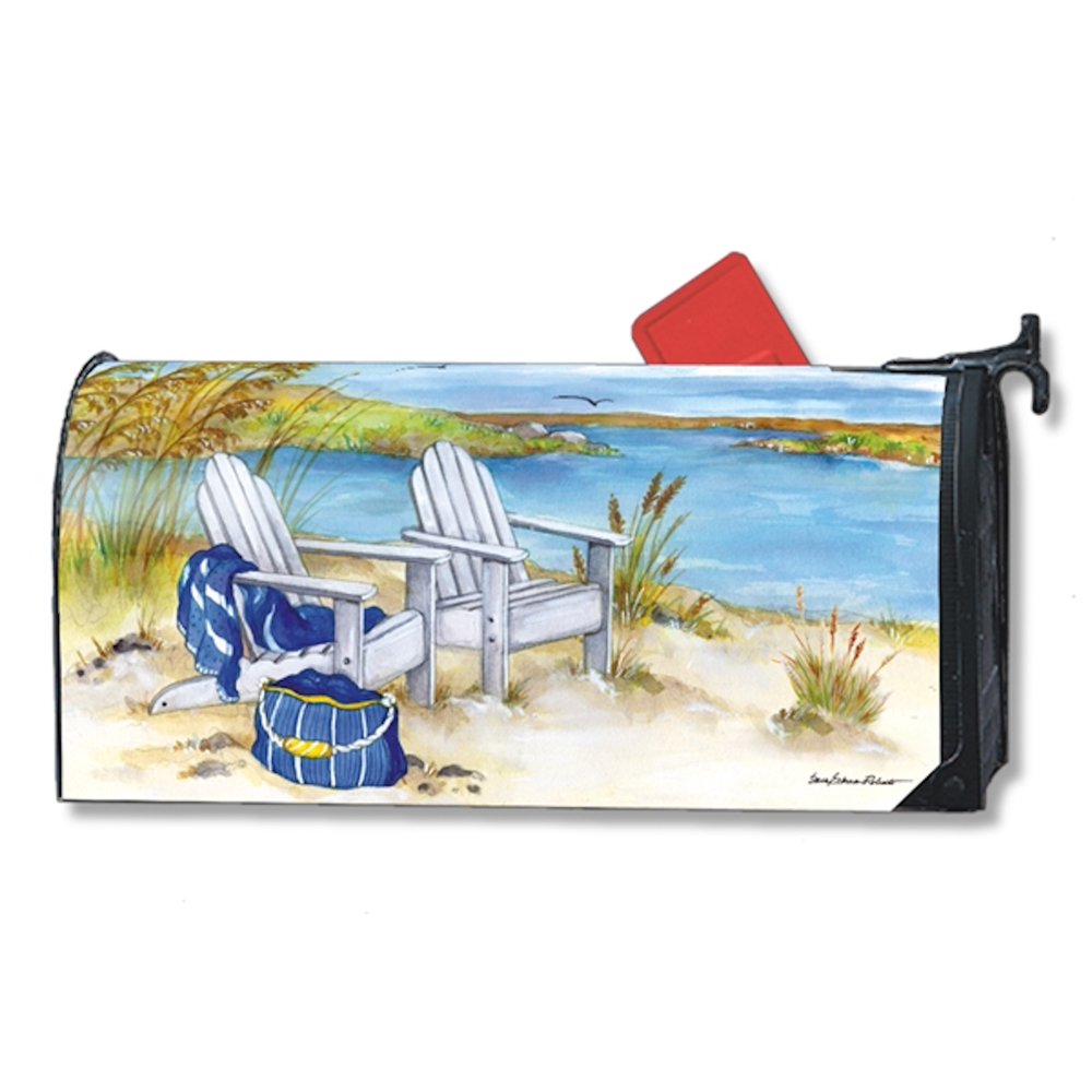Waterside Large Summer Mailbox Cover Nautical Oversized MailWraps