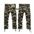 thumbnail image 6 of XADYUY Tactical Pants for Men Relaxed Fit Stretchy Camo Military Work Pants Water Resistant Hunting Hiking Pants Big and Tall Work Cargo Pants with Multi-Pockets,Green, 6 of 7