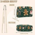 thumbnail image 4 of FORMRS Women Crossbody Purse with Chain Strap Vegan Leather Shoulder Handbag, Green Christmas Gingerbread, 4 of 7