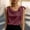 A464 Wine, variant on Xdegoge Tank Top for Women Scoop Neck Sleeveless Dressy Satin Silk Like Cowl Neck Side Bow Tie Shoulder Elegant Party Business Work Office Fashion Summer Tops