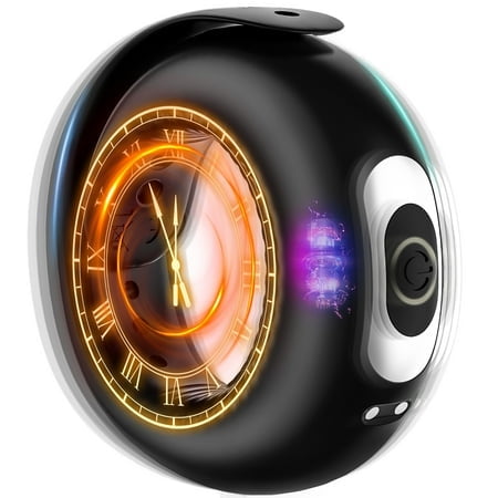 Adorime Vibrating, Adjustable Buckle Penis Ring with 10 Vibration Modes, Rechargable, Black