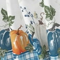 thumbnail image 4 of Thanksgiving Tablecloth Oval Fall Tablecloth Pumpkin Plaid Autumn Harvest Tablecloths Waterproof Thankgiving Decorations Printed Fall Table Cloth for Oval Tables 60 X 84 Inches, 4 of 6