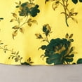 thumbnail image 6 of Womens Tops Casual Deep V Neck Linen T Shirts Floral Print Loose Comfy Short Sleeve Everyday Beach Tops Yellow S, 6 of 9