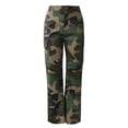 thumbnail image 4 of MPWEGNP Women's Camouflage Straight-Leg Pants With 4 Pockets/Low High Waist Camouflage Cargo Pants Street Summer Camouflage XS, 4 of 6
