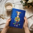 thumbnail image 3 of Autism Awareness Whippet Accept Understand Love Spiral Bound Journal Dog Lover 5x7in Spiral Notebook - 12003, 3 of 5