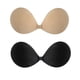 thumbnail image 1 of 2 Pairs Sticky Bras Adhesive Bra Strapless Bra Invisible Bra For Women Teen Girls, Black+beige, 1 of 5
