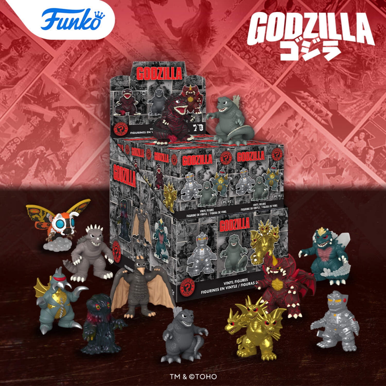 特撮 Godzilla 70th Anniversary Mystery Minis Godzilla 70th