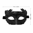 thumbnail image 3 of Cosplay Mask, Venetian Mask, Masquerade Mask, Mardi Gras Mask, Halloween Mask, Masquerade Mask for Men: Half Face Roman Greek Phantom of The Opera Mask Halloween Venetian Costume Party Masks, 3 of 6