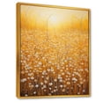thumbnail image 2 of Designart "Fields Ablaze With Golden Harvest" Flower Floater Framed Wall Decor, 2 of 5