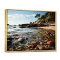 thumbnail image 2 of Designart "Rocky Beach Tides Beauty II" Nautical & Beach Floater Framed Canvas Wall Art, 2 of 7
