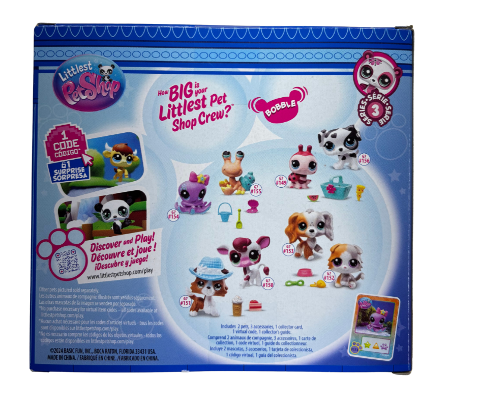 Littlest Pet Shop Series 3 Treasure Hunt Pet Pairs #154 Octopus