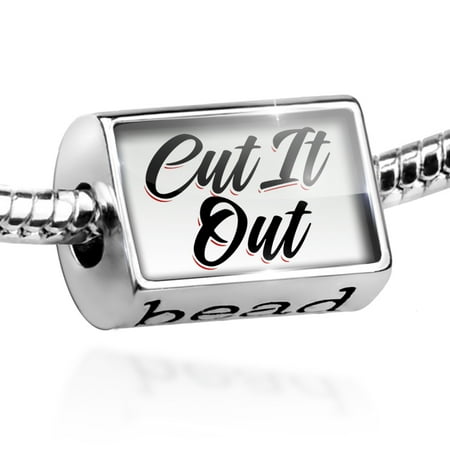 - Bead Vintage Lettering Cut It Out Charm Fits All European Bracelets
